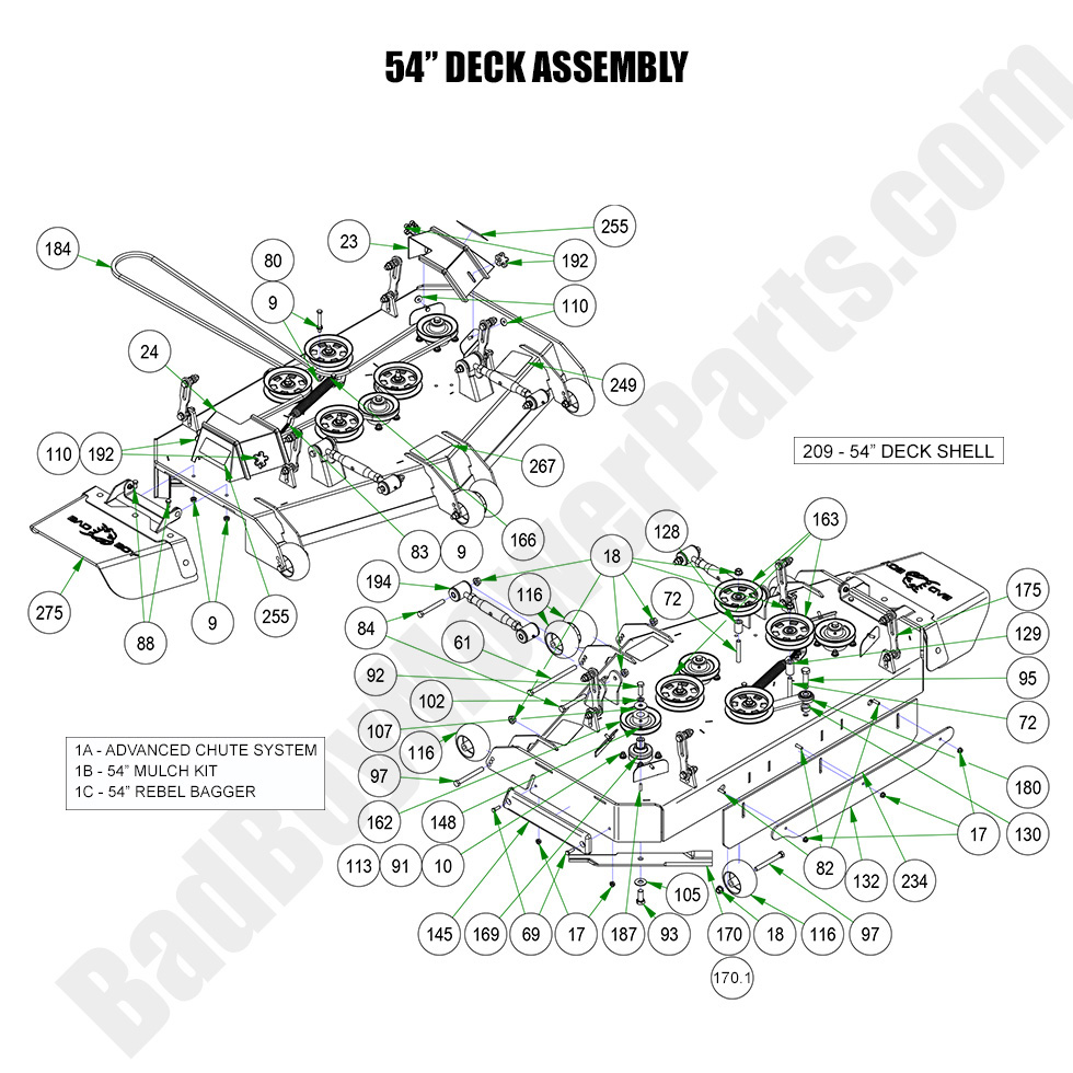 2023 Rebel - 54" Deck Assembly
